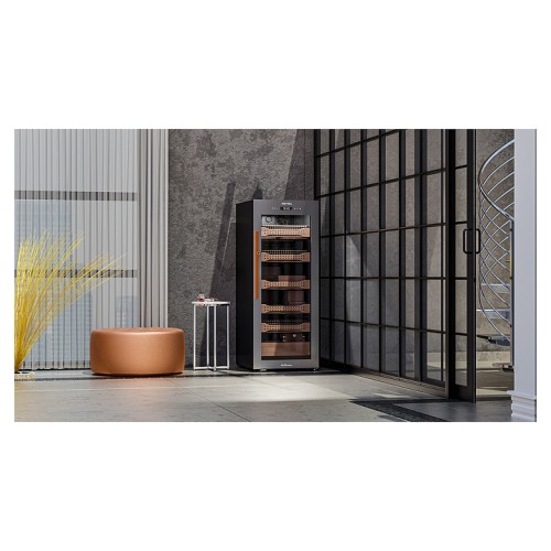 Шкаф для сигар MEYVEL MC-200BK (PRO)