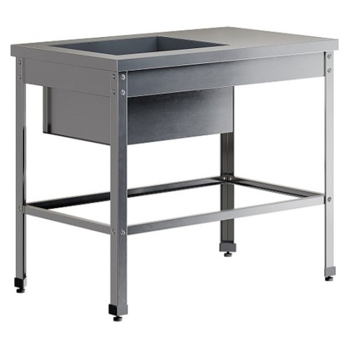 Ванна моечная с рабочей поверхностью Restoinox ВМСР/1-13/7-О-ЭЦ