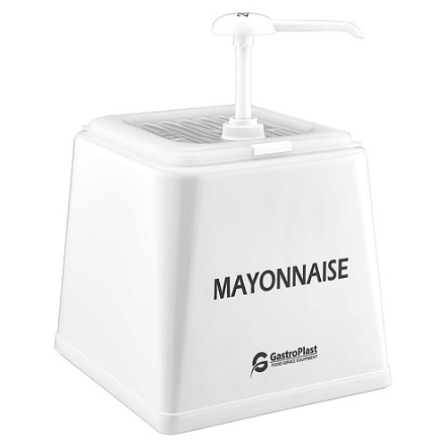 Диспенсер для соуса Gastroplast GDM-01 2,5 л с дозатором 25 мл (полипропилен) белый