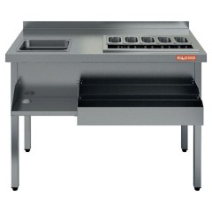 Барная станция HICOLD НКС-12/7БПК с бортом