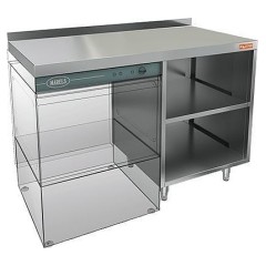 Стол под посудомоечную машину HICOLD НБМСЗОКП-12/6БЛ c левым крылом и бортом