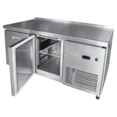 Стол холодильный Abat СХС-70-01 (1 дверь-стекло, 2 ящика, борт)