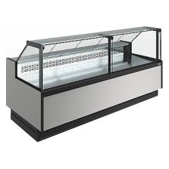 Витрина холодильная Carboma Bavaria 4 GC110 SM 2,5-1 версия 2.0 9006-9005 (без боковин)