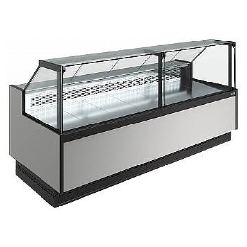 Витрина холодильная Carboma Bavaria 4 GC110 SM 2,5-1 версия 2.0 9006-9005 (без боковин)