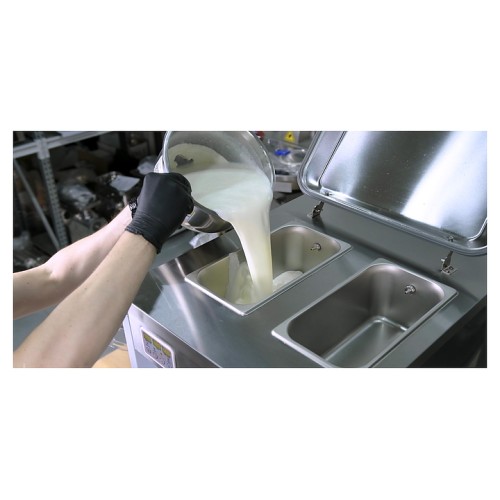 Фризер для мягкого мороженого Hualian HIM-03 (помпа, ночное хранение, 3 рожка)