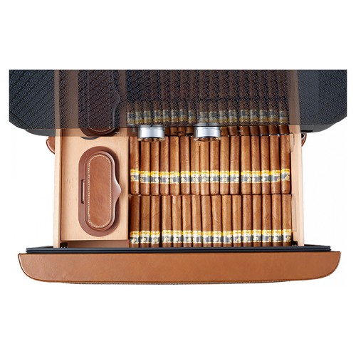 Шкаф для сигар Afidano L6 коньячная кожа
