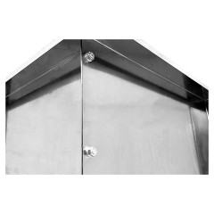 Ванна моповая Mecon Norma Inox ВМСн 630х630х500 (800) мм Г-образная облицовка, ножка профильная, правая