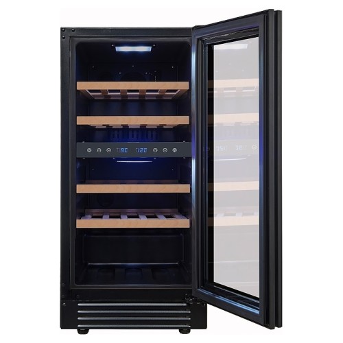 Винный шкаф Cellar Private CP027-2TBH черная дверь со скрытой рукояткой