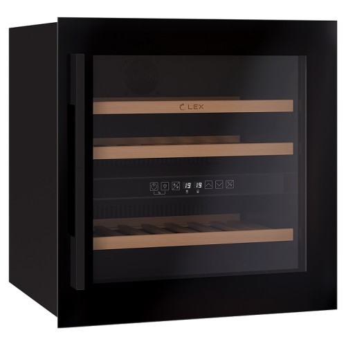 Винный шкаф Lex LWD6036BL dual zone черный