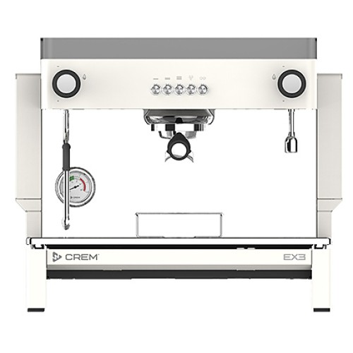 Кофемашина Crem EX3 Mini 1GR Control TA белая, высокая группа, подсветка бариста