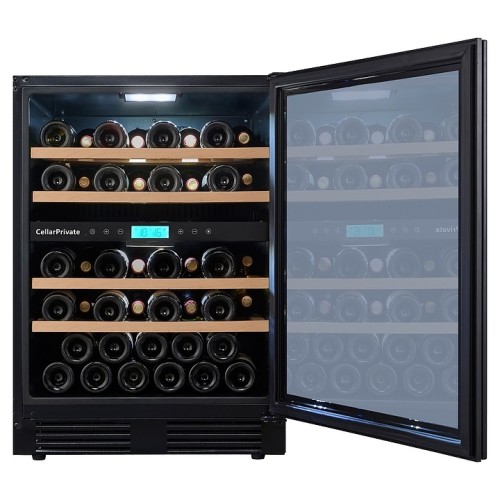 Винный шкаф Cellar Private CP043-2TBH черная дверь со скрытой рукояткой