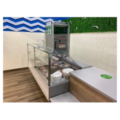 Шкаф холодильный Carboma R1400К INOX