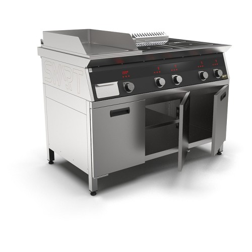 Плита индукционная комбинированная SMART INDUCTION K96-3PKB (с грилем)