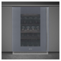 Винный шкаф SMEG CVI138LS3 (петли слева) серебристое стекло