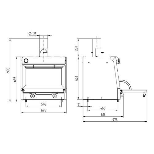 Печь-мангал Dagrill 70 G