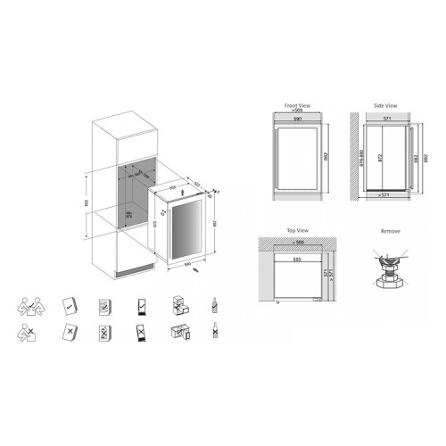 Шкаф винный Dunavox DVS-44.120DB