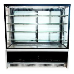 Витрина кондитерская CLSY LUXE Showcase 1,5 XL 1570х650х1500 мм техно (черно-серый)