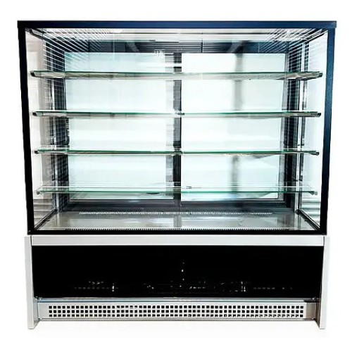 Витрина кондитерская CLSY LUXE Showcase 1,5 XL 1570х650х1500 мм техно (черно-серый)