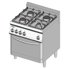 Плита газовая Tecnoinox PF70GG7