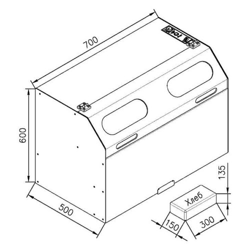 Хлеборезка ИТМ МНХ 5м-2 380В (корпус нержавеющая сталь)