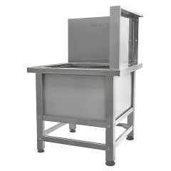 Ванна моповая Mecon Norma Ral ВМСн 630х630х500 (800) мм Г-образная облицовка, ножка профильная, правая