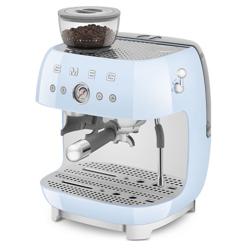 Эспрессо кофемашина SMEG EGF03PBEU пастельная голубая