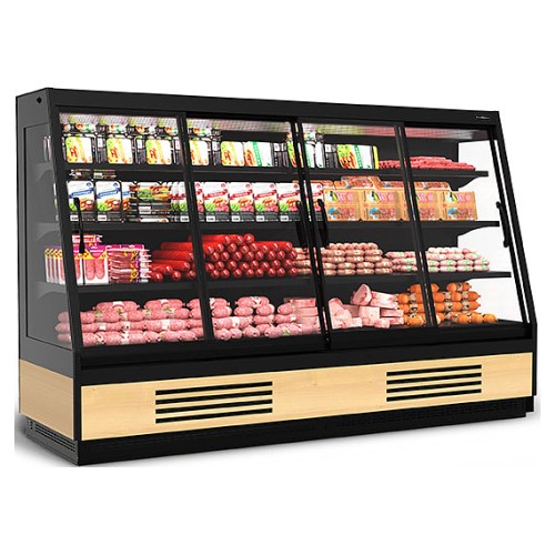 Горка холодильная Carboma F16-08 VV 2,5-1 0030 STANDARD фронт X1 версия 2.0 9006-9005