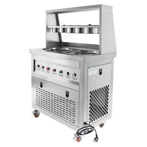 Фризер для жареного мороженого Foodatlas KCB-2Y (контейнеры, световой короб, 2 компрессора)