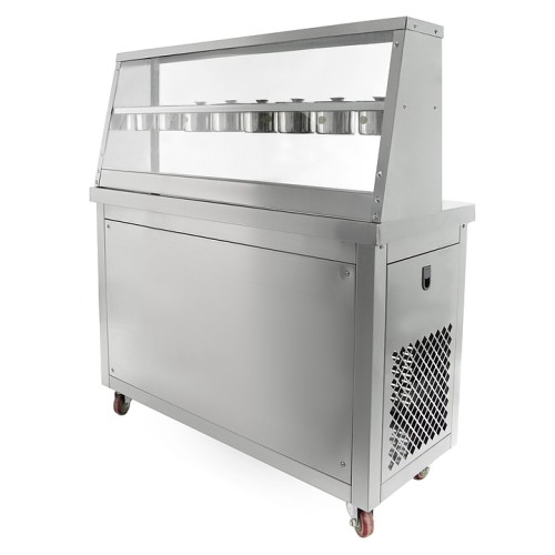 Фризер для жареного мороженого Foodatlas KCB-2Y (контейнеры, стол для топпингов, система контроля температуры)
