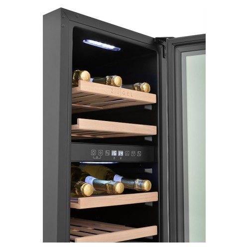 Винный шкаф Zugel ZCWI310DB черный