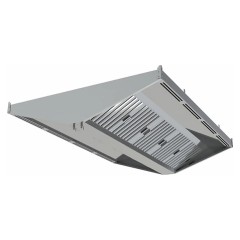 Зонт приточно-вытяжной Restoinox ЗПВЦУП-22/20 с подсветкой