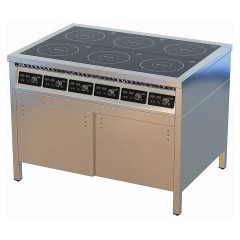 Плита индукционная ЦМИ ПИ-6ТДК закрытая, двери-купе