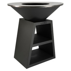 Гриль уличный COEO TRIO 98 h=110 см черная сталь