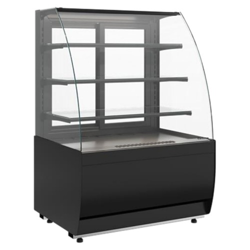 Витрина кондитерская Carboma K70 VM 0,6-2 Standard версия 2.0 открытая (Techno 9005)