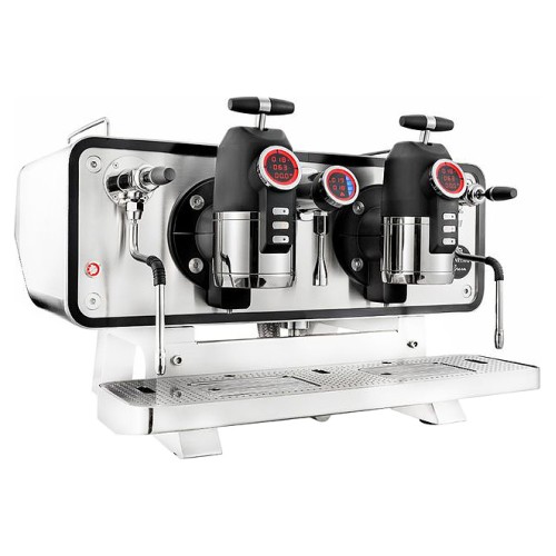 Кофемашина Sanremo Opera 2 гр. стальная-белая (низкая)