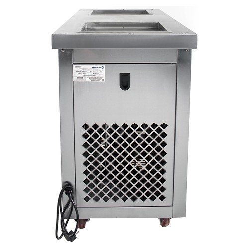 Фризер для жареного мороженого Foodatlas KCB-2F (стол для топпингов, 2 компрессора)