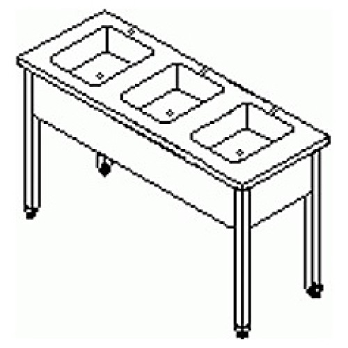 Ванна моечная ТММ ВМРЦ-П 3/500