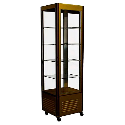 Витрина кондитерская Carboma D4 VM 400-1 (R400C Люкс, коричнево-золотой)