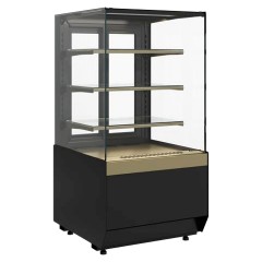 Витрина кондитерская Carboma KC70 VM 0,9-2 Standard версия 2.0 открытая (Bronze 9005/0109)