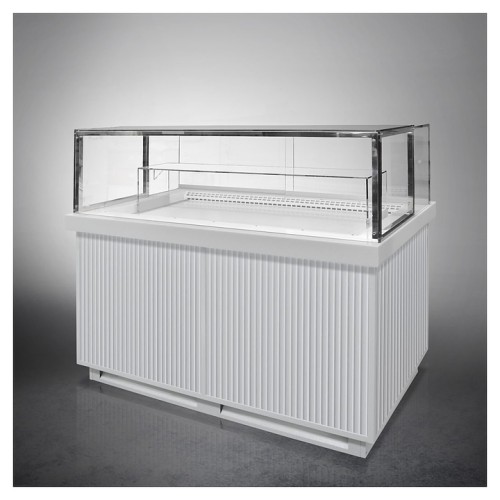 Напольная горизонтальная кондитерская холодильная витрина Finist Maria Ms-17-9 с охлаждаемой выкладкой