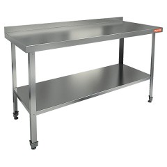 НСО-15/7БП ЭЦ стол произ. пристенн. с полкой (оцин.угол.), HICOLD RUS