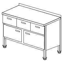 Стол производственный ТММ СГДР-2/1500/600