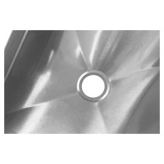 Ванна моповая Mecon Norma Inox ВМСн 630х630х500 (800) мм Г-образная облицовка, ножка профильная, правая