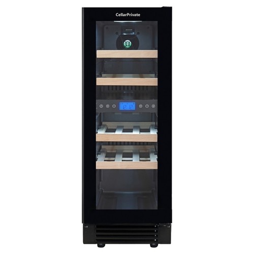 Винный шкаф Cellar Private CP017-2TBH черная дверь со скрытой рукояткой