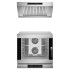 Печь конвекционная с вытяжным зонтом SMEG Professional ALFA625E1HDS+ K4610X
