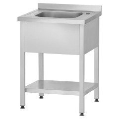 Ванна моечная Mecon Profi Inox ВМЦп 700х700х860 мм (1 м/о 500х500х300 мм) ножка профильная