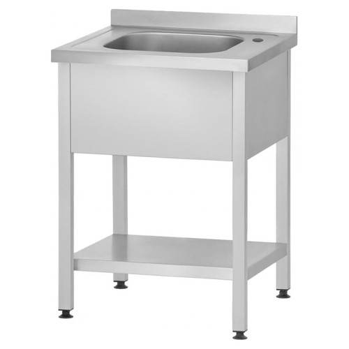 Ванна моечная Mecon Profi Inox ВМЦп 700х700х860 мм (1 м/о 500х500х300 мм) ножка профильная