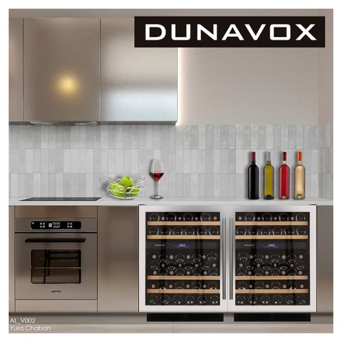Винный шкаф Dunavox DX-53.130SDSK/DP