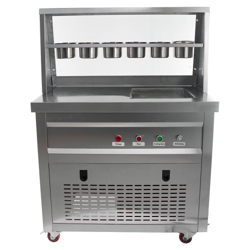 Фризер для жареного мороженого Foodatlas KCB-1F (контейнеры, стол для топпингов)