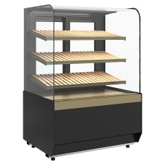 Витрина хлебная Carboma Radius KR70 N 1,3-1 Light Bread (Bronze 9005/0109)